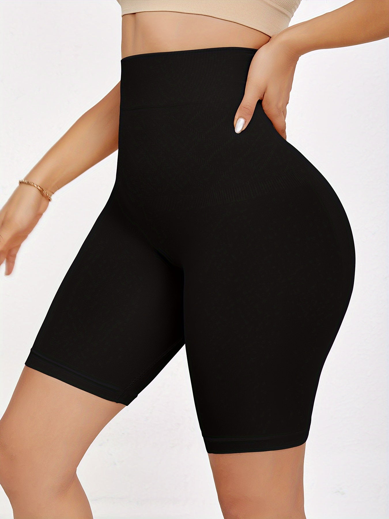 High-Waist Tummy Control Shapewear Shorts