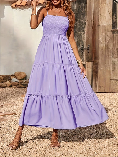 Light Ruffled Midi Dress