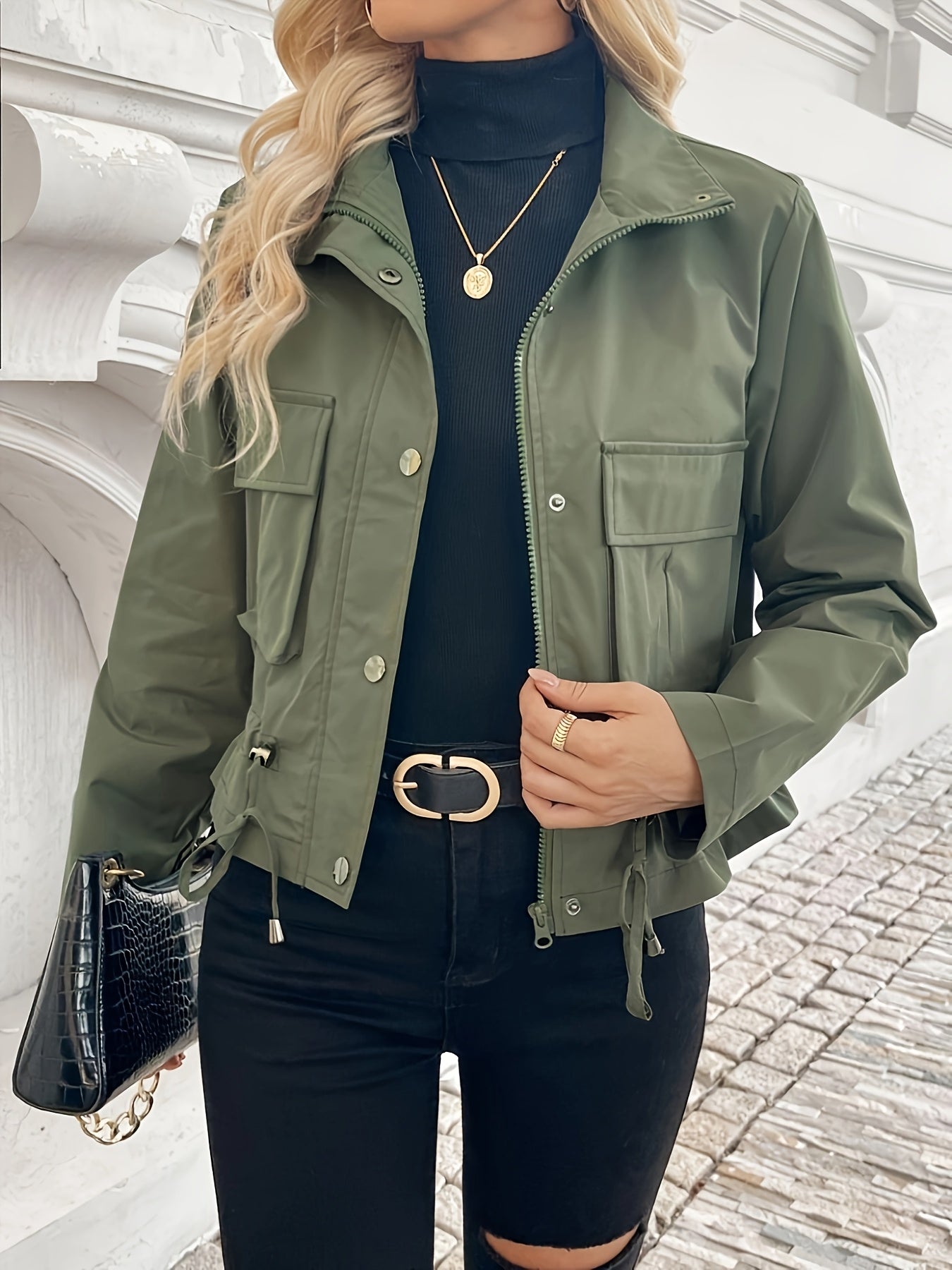 Short Windbreaker Jacket