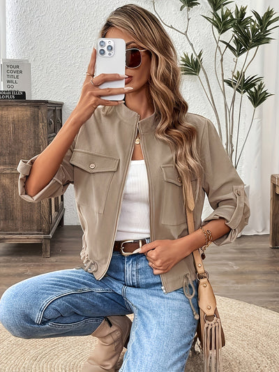 Casual Zip-Up Spring Jacket
